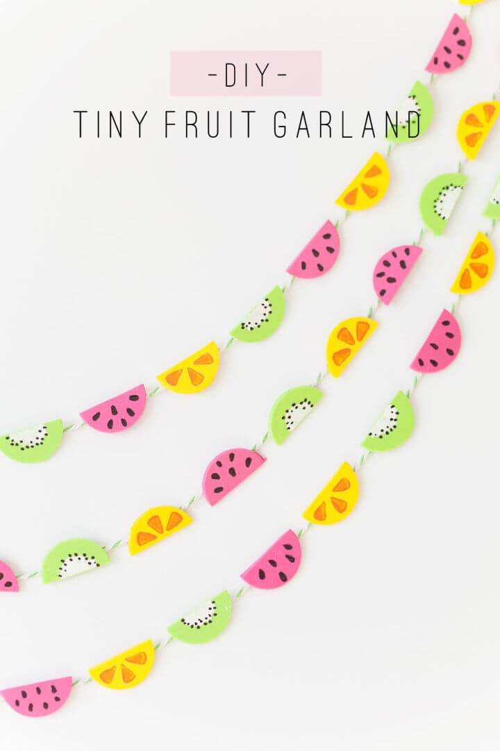 Easy DIY Tiny Fruit Garland