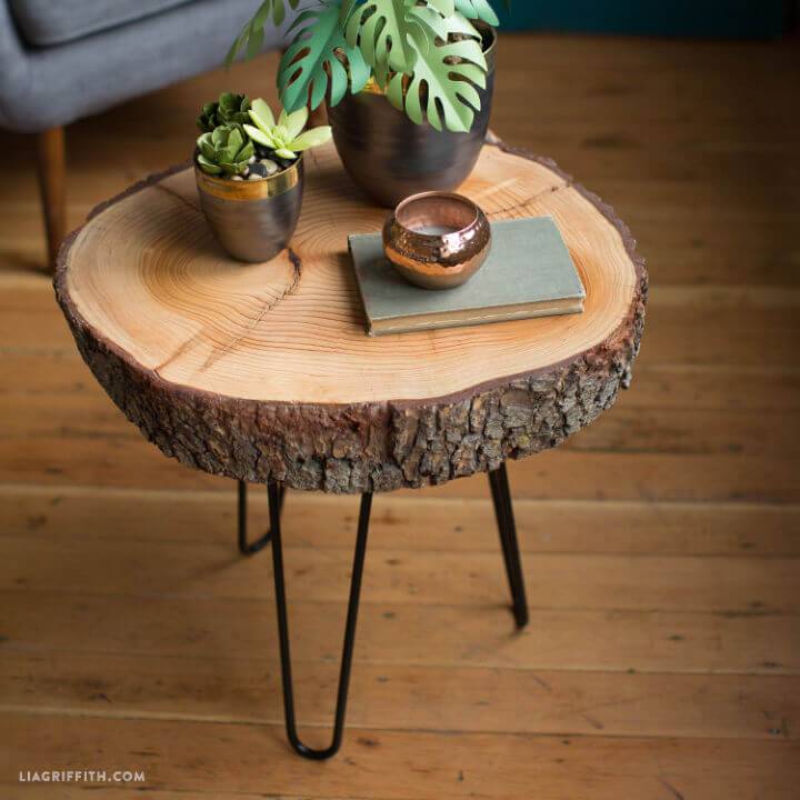 Easy DIY Wood Slice Table