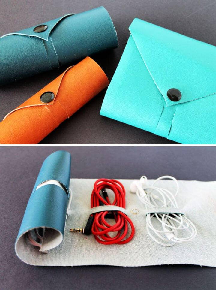 Easy to Make Leather Cord Roll