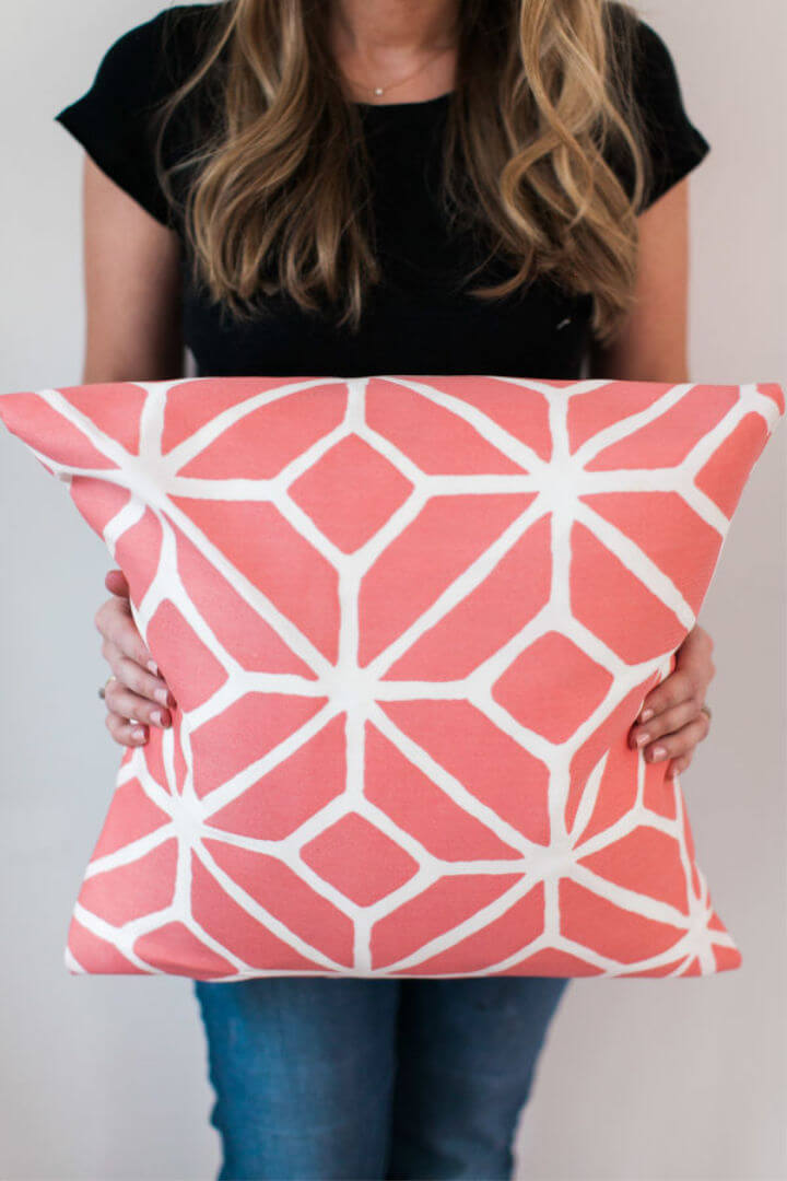 Easy to Make No sew Throw Pillow