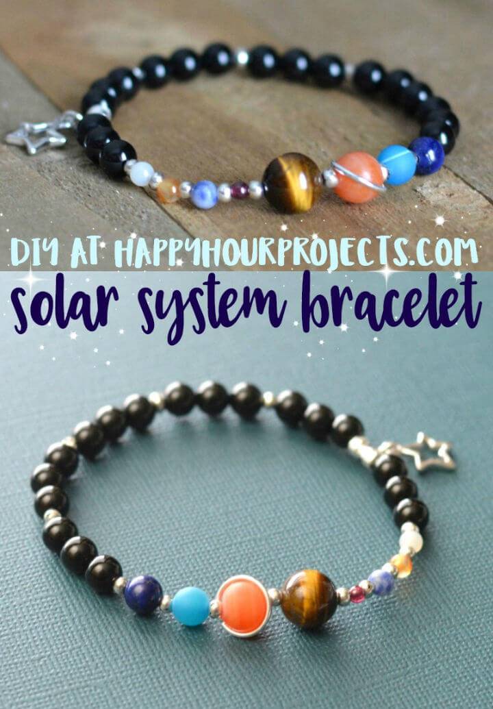 Easy to Make Solar System Bracelet
