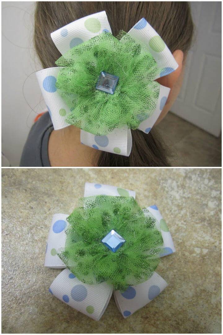 Easy to Make Tulle Hair Bows