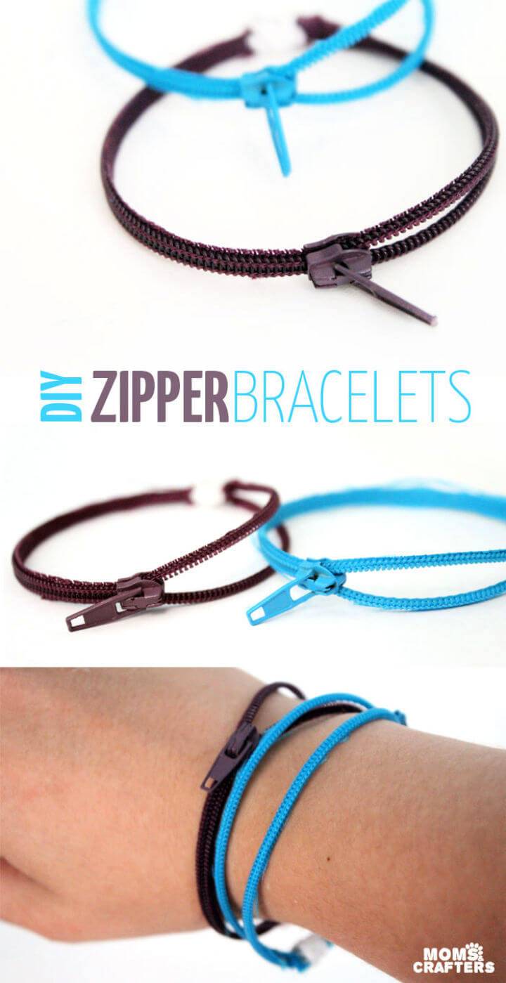 Easy to Make Zipper Bracelets