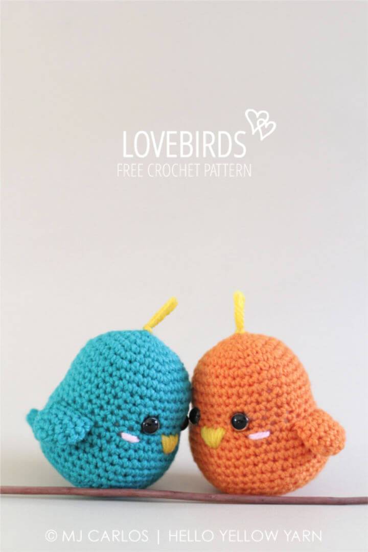Free Crochet Lovebirds Toy Pattern