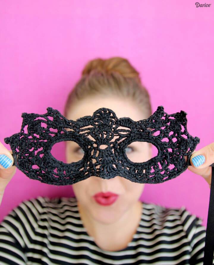 Free Crochet Masquerade Mask Pattern