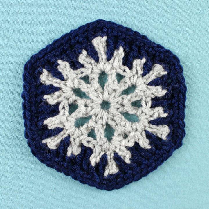 Free Crochet Snowflake Hexagon Pattern