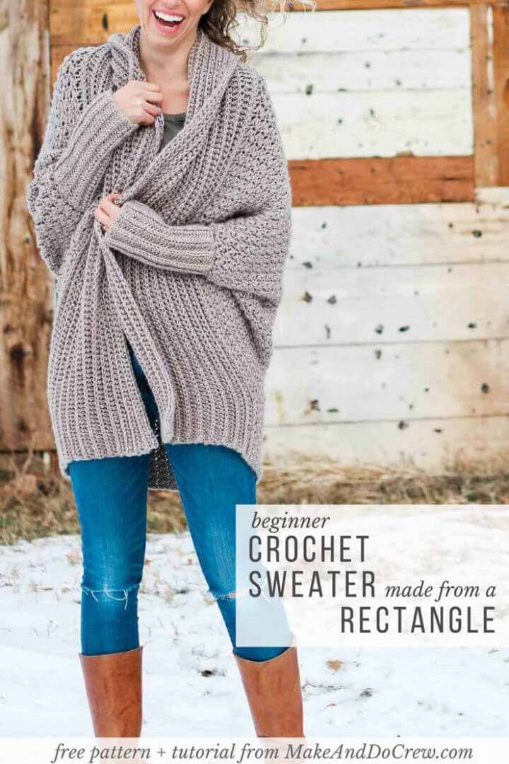 Free Crochet Sweater Pattern for Beginner