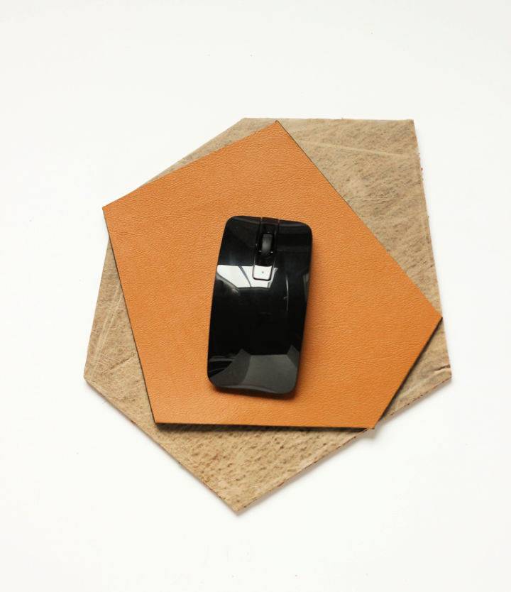 Geometric Leather Mouse Pad Ideas