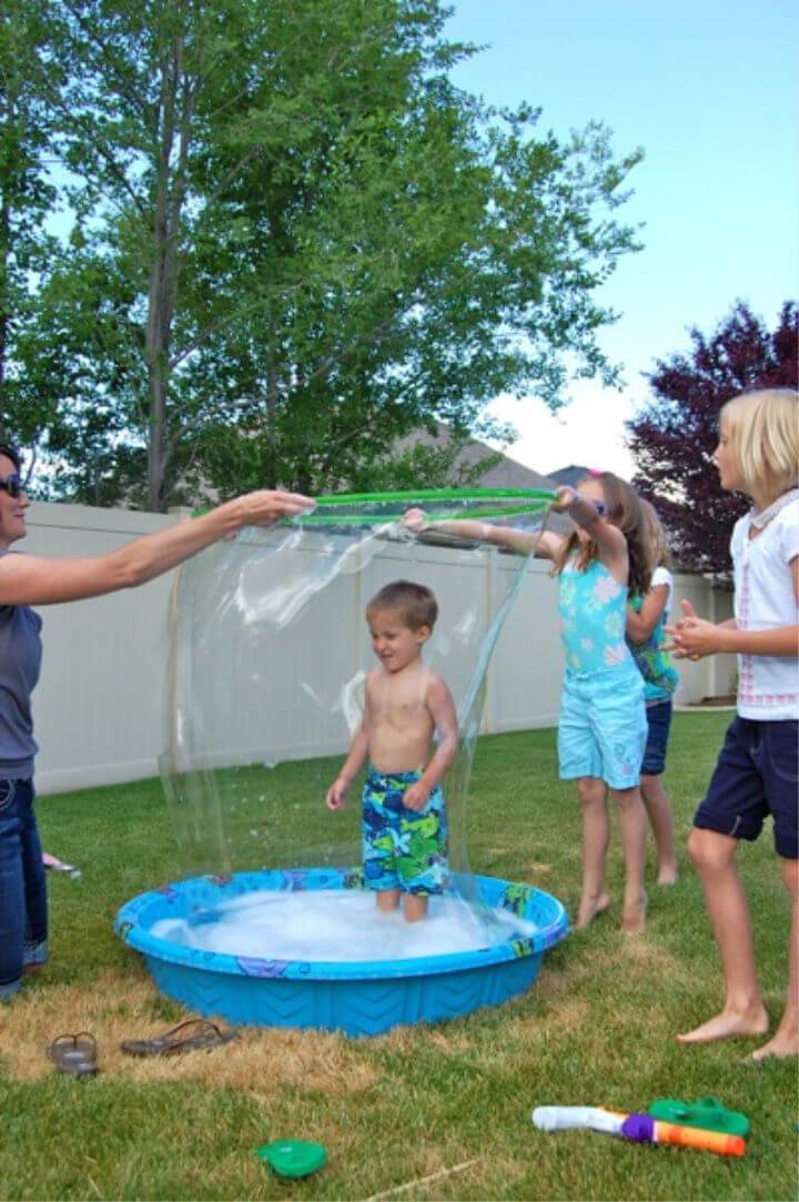 Giant Kiddie Pool Bubbles