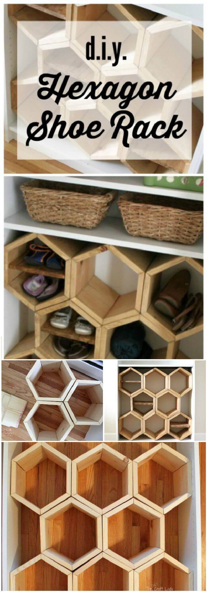 Hexagon DIY Shoe Rack