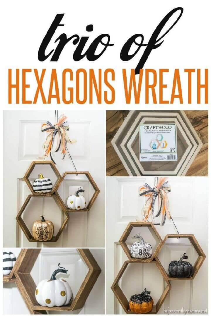 Hexagon Trio Wreath