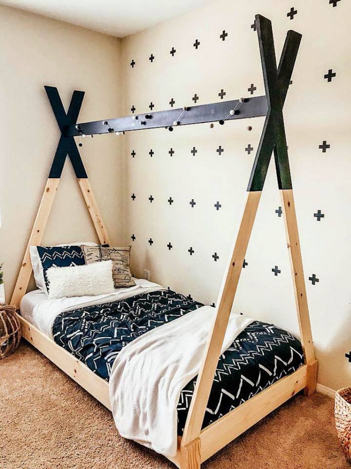 How to Build a Kids Teepee Bed