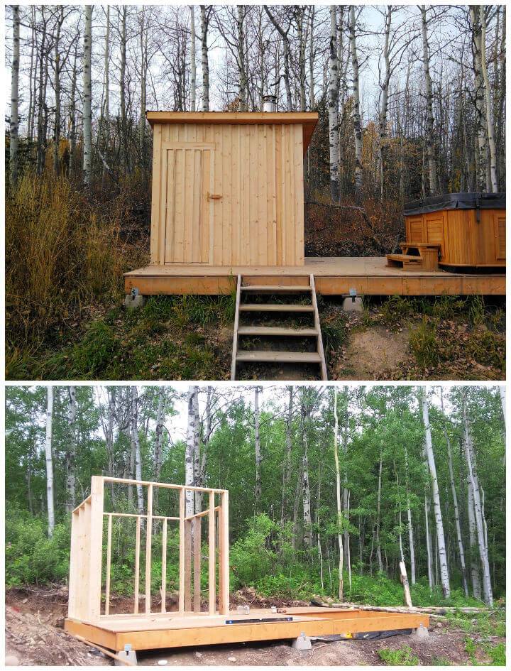 How to Build a Wooden Sauna