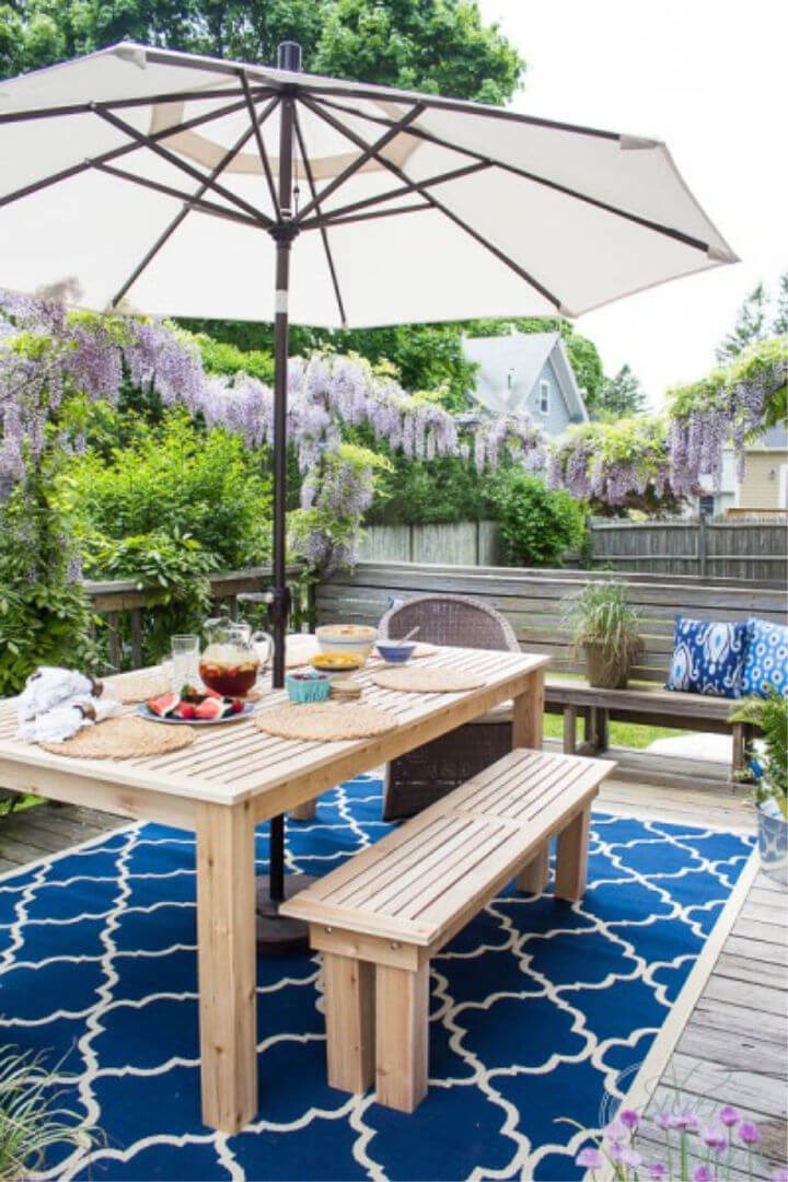 How to Build an Outdoor Dining Table