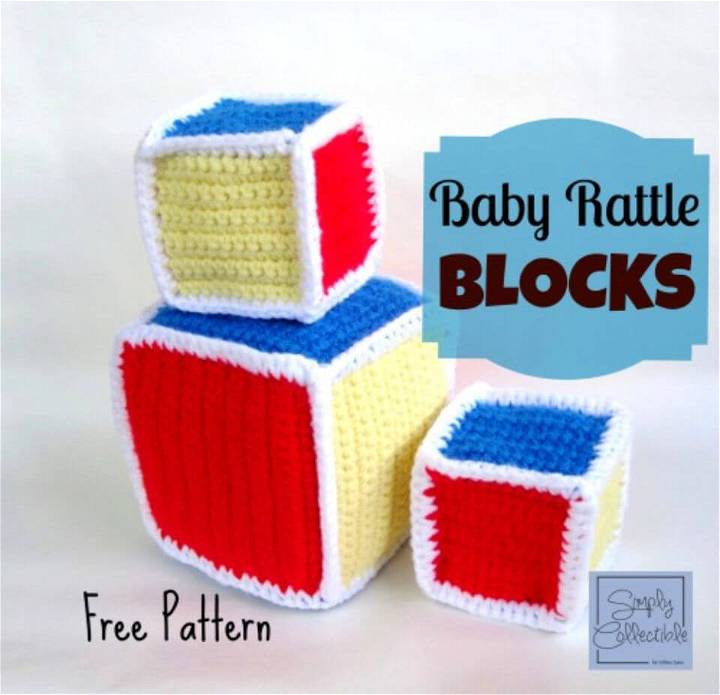 How to Crochet Baby Rattle Blocks 