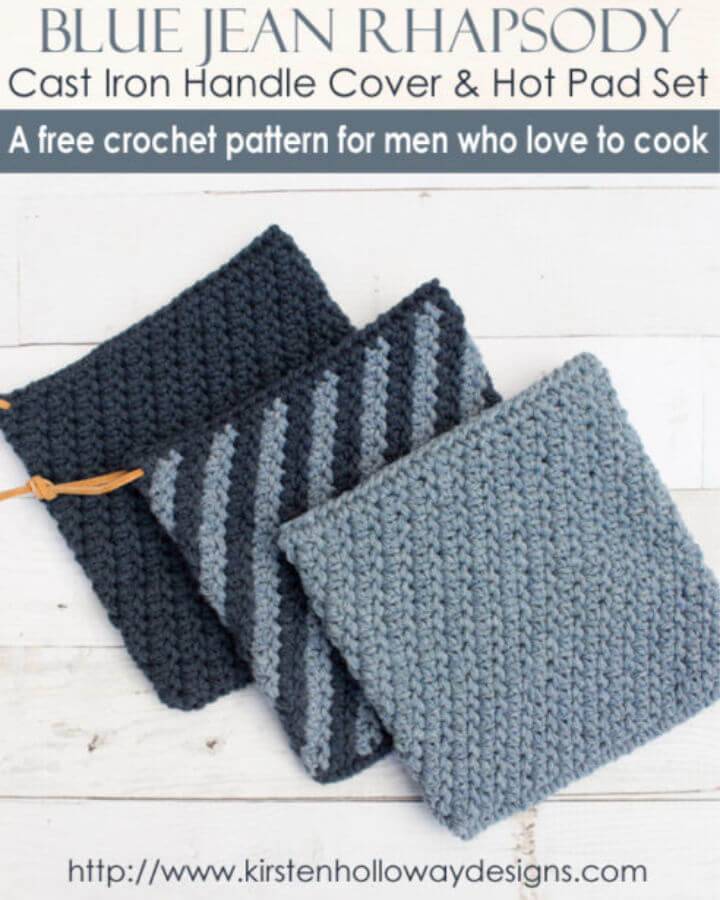 How to Crochet Blue Jean Rhapsody Hot Pad