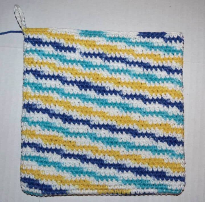How to Crochet Double Thick Single Hot Pad