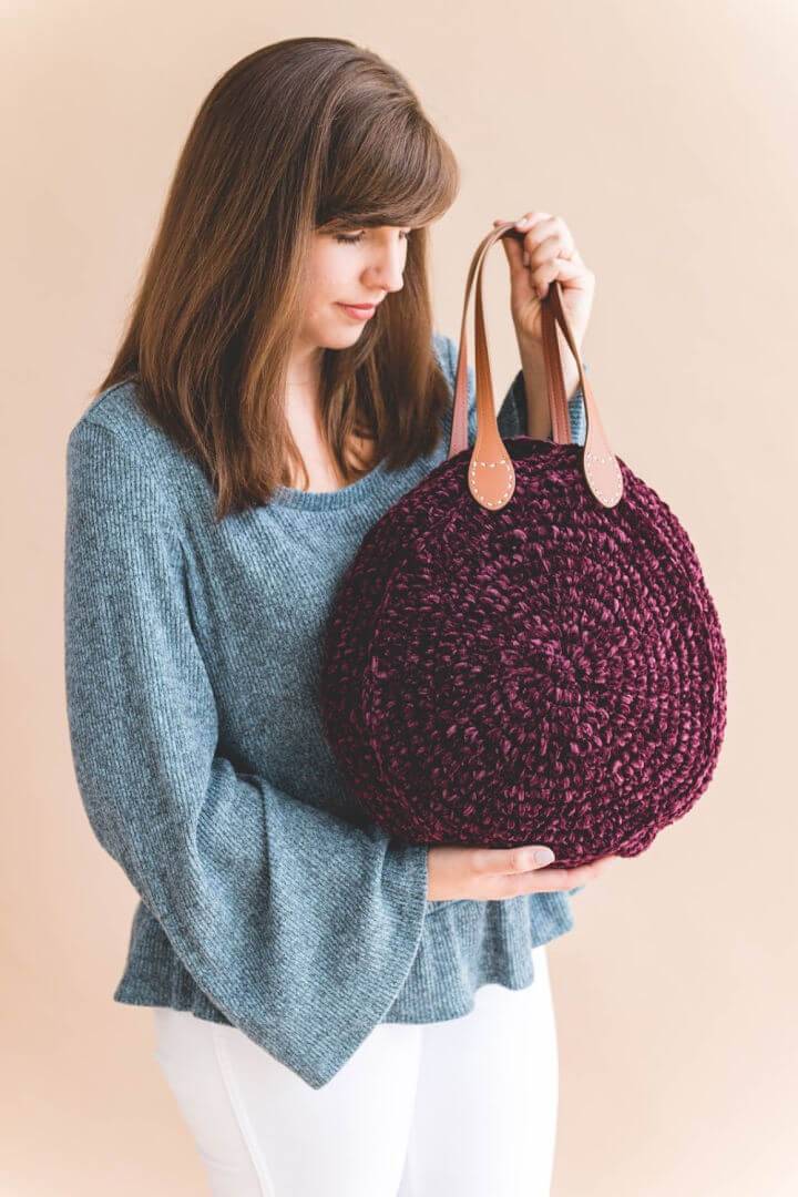 How to Crochet Velvet Tote Bag