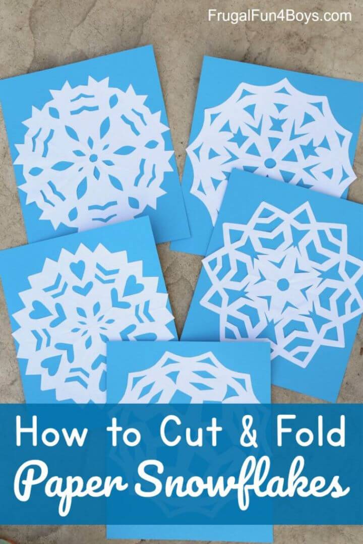 How to Cut and Fold Paper Snowflakes