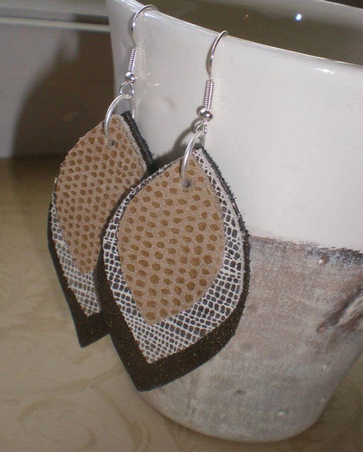 How to Make Leather Earring