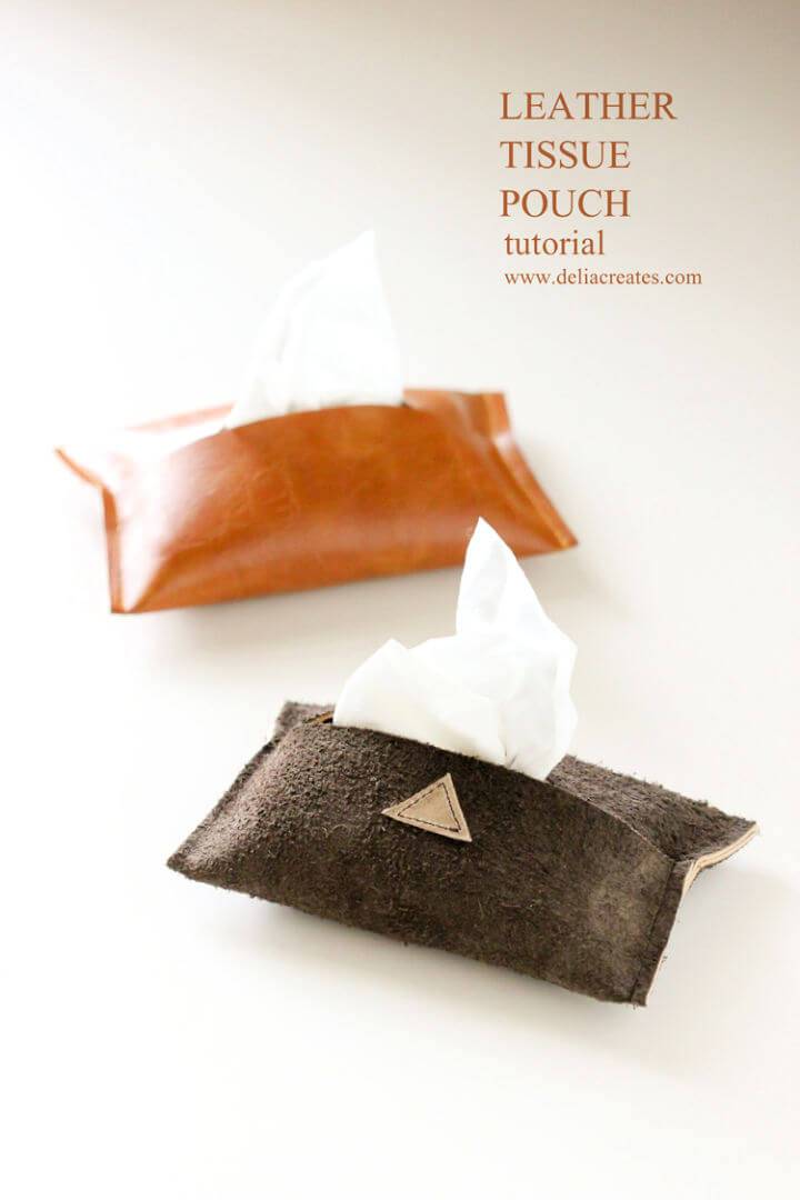 How to Make Leather Travel Tissue Pouch