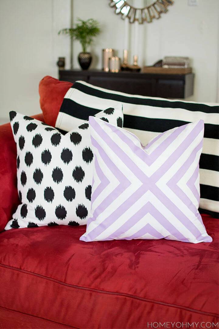 How to Make No Sew Pillow Covers