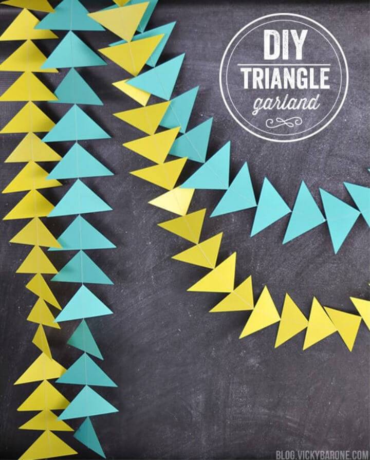 How to Make Paper Triangle Garland