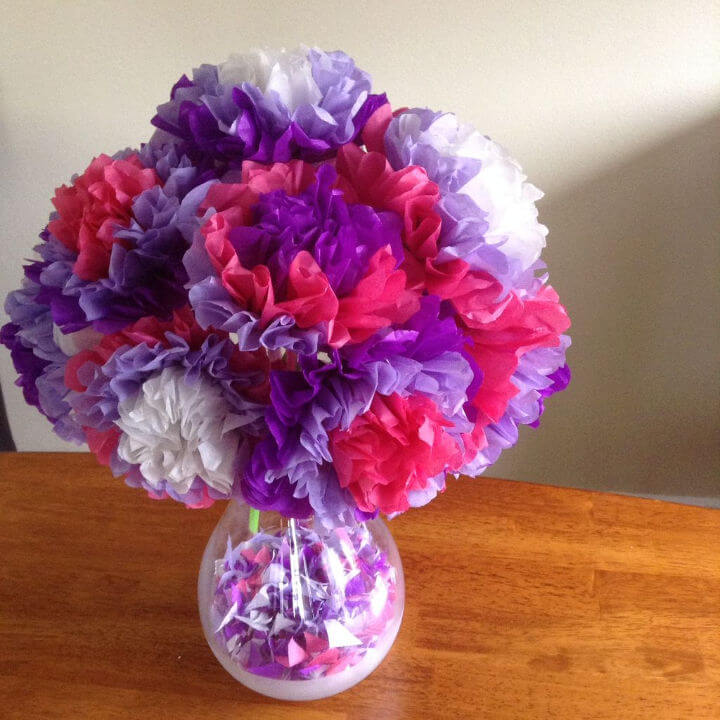 Inexpensive DIY Tissue Paper Flower