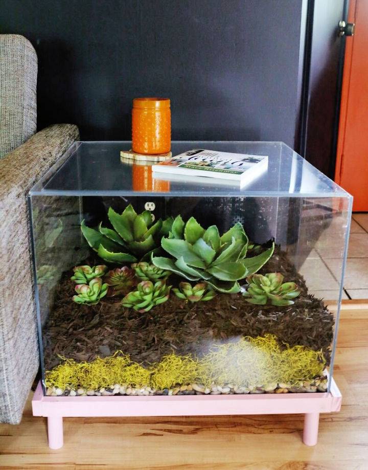 How to Make a Terrarium Side Table
