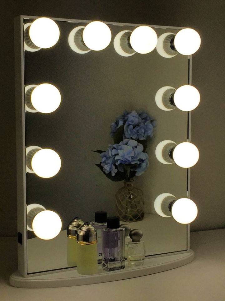 beautiful DIY ideas for making your own lighted vanity mirror unit