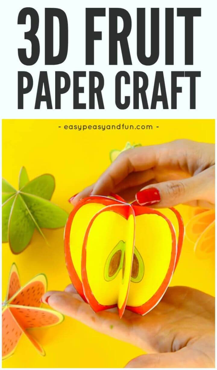 Make 3D Paper Fruit