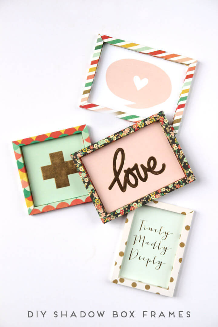 Make 3D Shadow Box Paper Frames