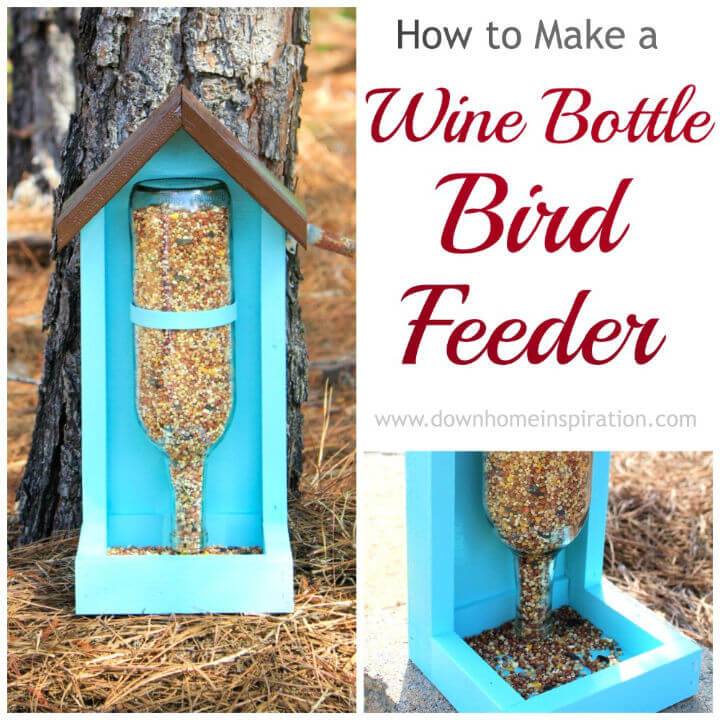 Make Bird Feeder with Wine Bottle