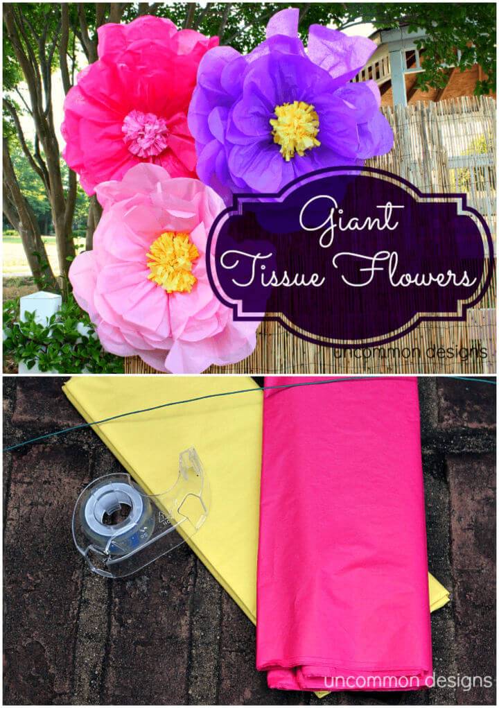 Make Giant Tissue Paper Flowers
