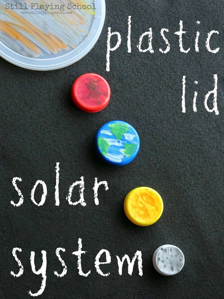 Make Plastic Lid Solar System