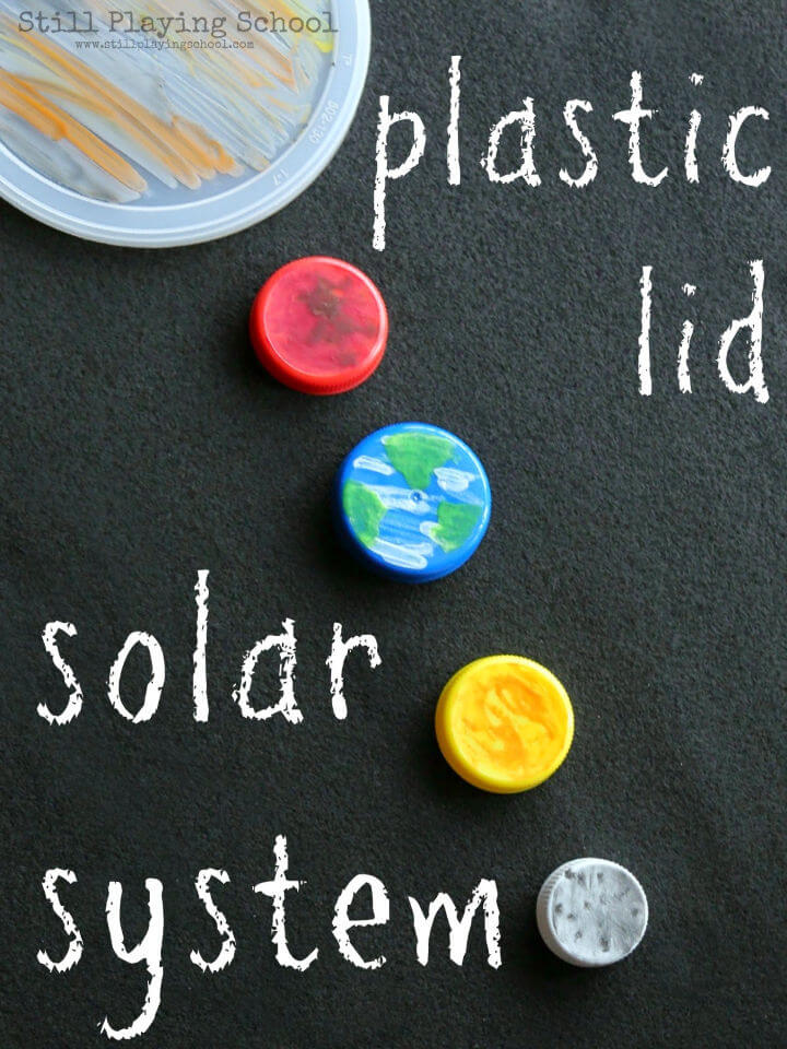 How to Make a Plastic Lid Solar System