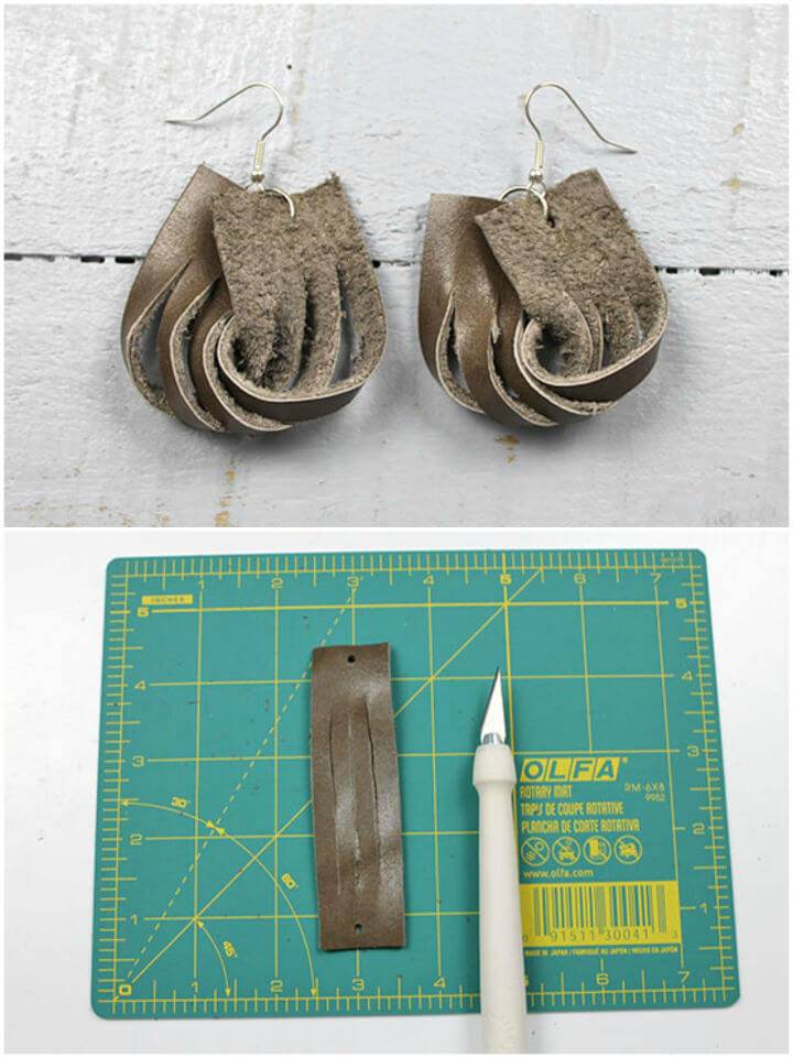 Make Twisted Leather Earrings