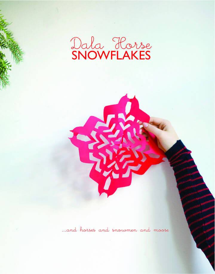 Make Your Own Dala Horse Snowflakes