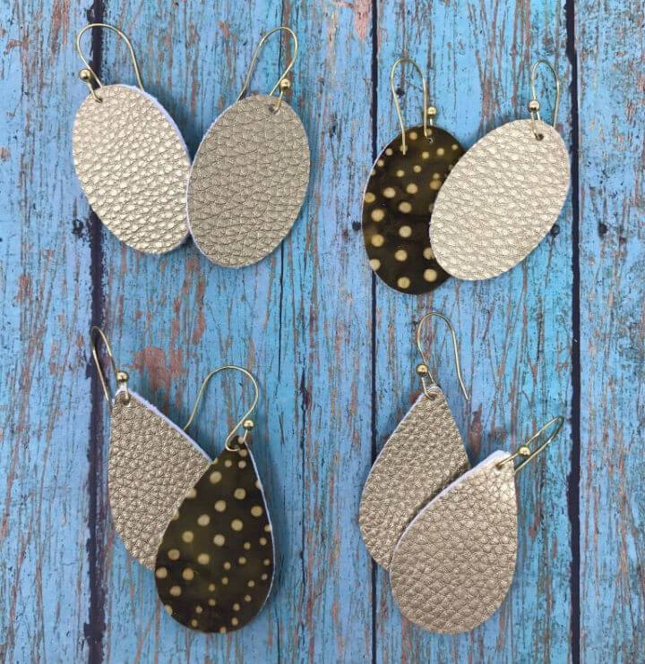 Make Your Own Faux Leather Earrings