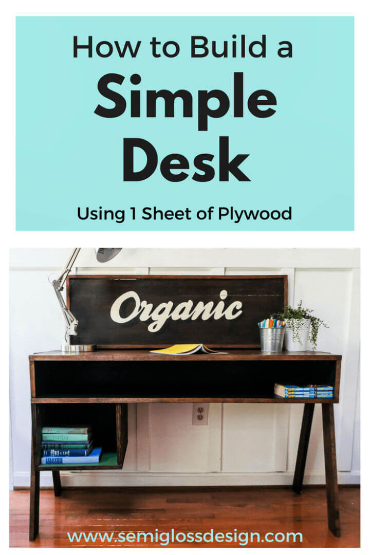 Make a Desk from a Sheet of Plywood