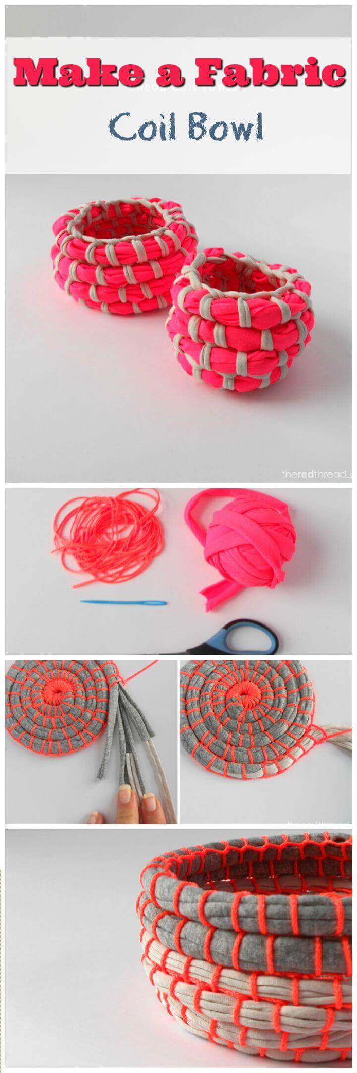 Make a Fabric Coil Bowl