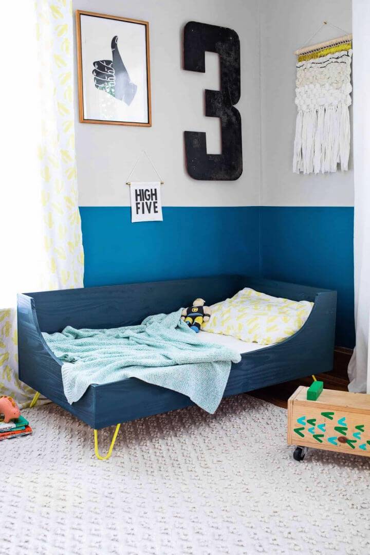 Modern DIY Toddler Bed