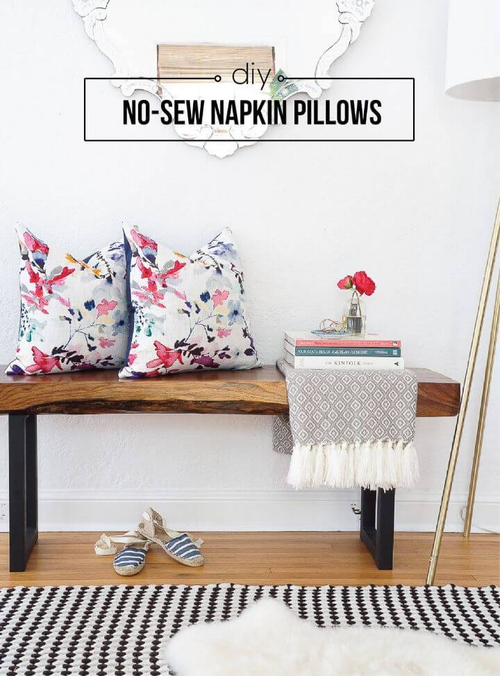 No Sew Envelope Pillows from Napkins