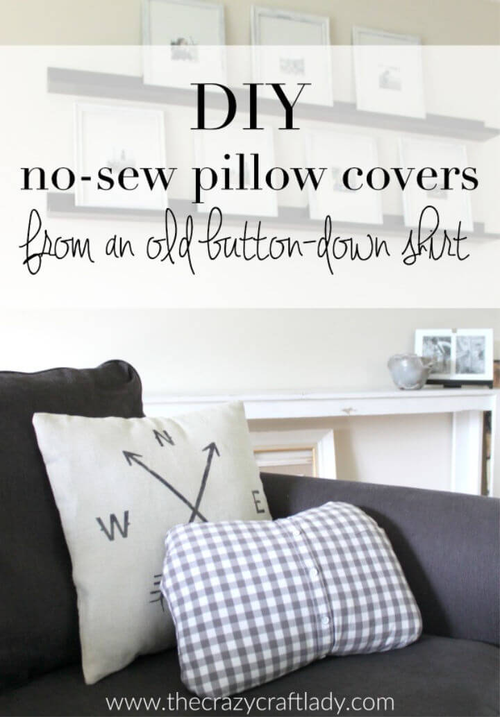 DIY No Sew Pillow Covers - Homey Oh My