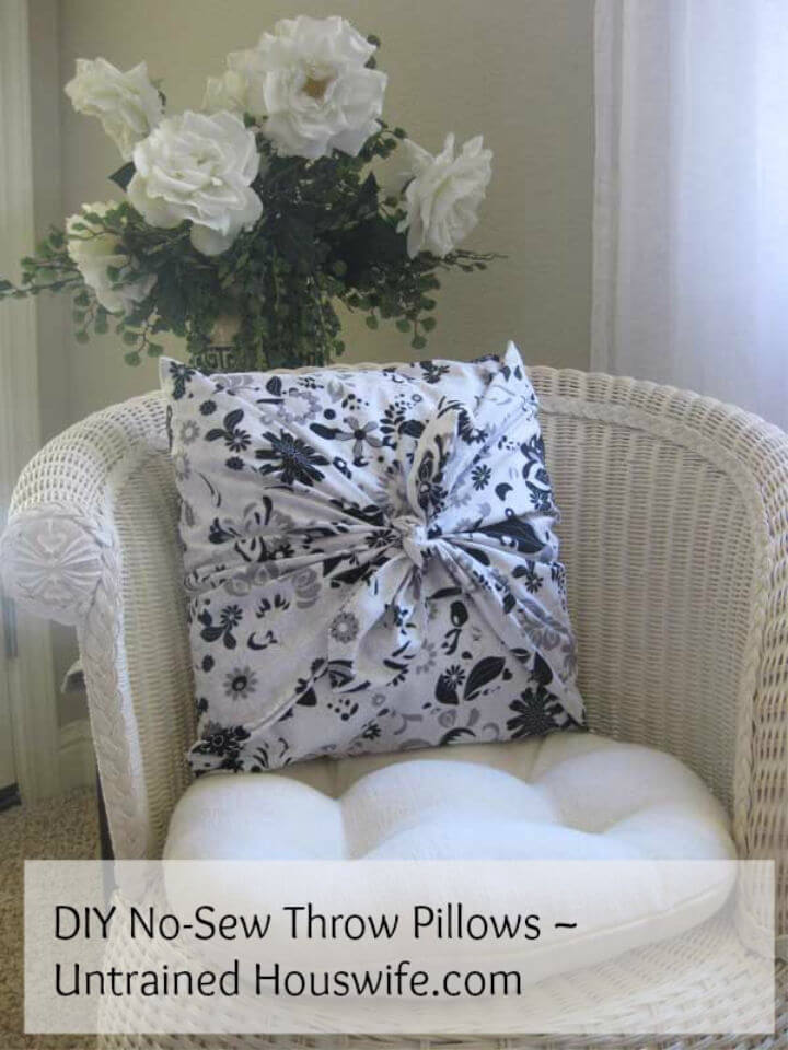 No Sew Throw Pillows