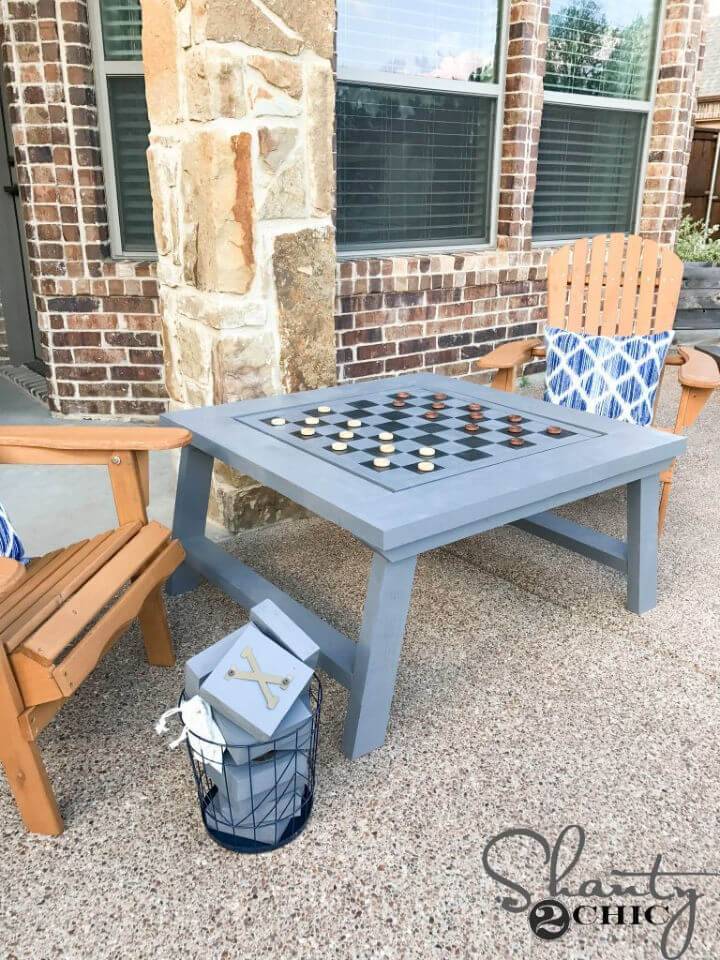 DIY Outdoor Game Table for Under $40