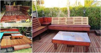Pallet Deck for Backyard Easy to Install
