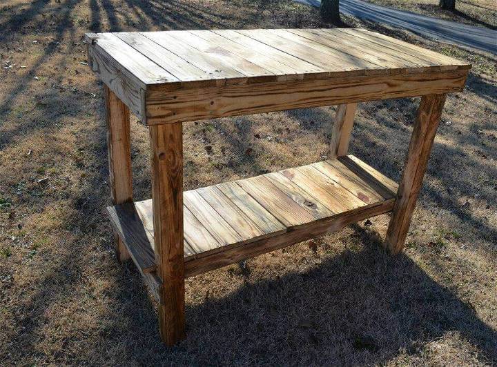 Pallet Kitchen Island Console Table
