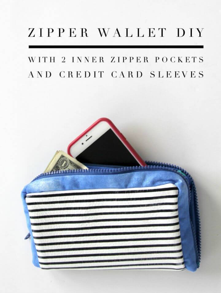 Pretty DIY Zipper Wallet