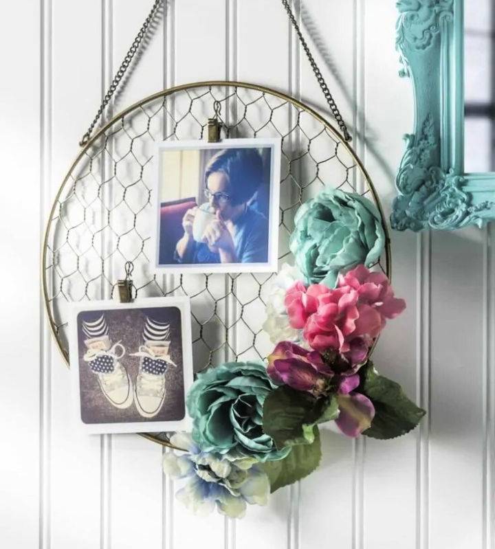 Quick and Easy DIY Floral Hanging Frame